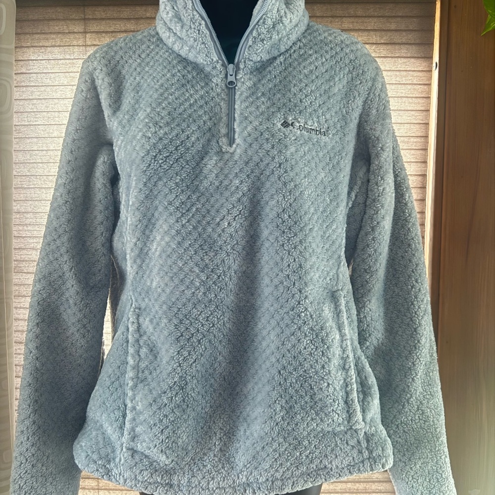 Columbia Women's Textured Gray Teddy Jacket - Picture 1 of 1